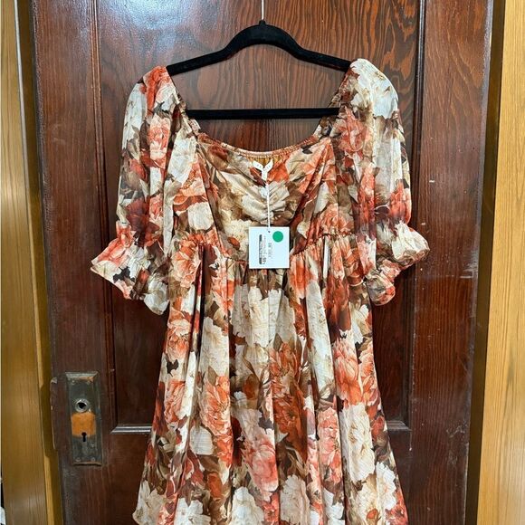 None Dresses & Skirts - NWT boutique Autumn Floral Dress